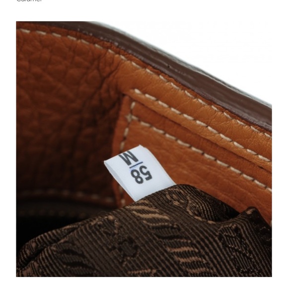 Authentic Prada Vitello Daino Side Pocket Tote in Caramel with long strap - Picture 10 of 16